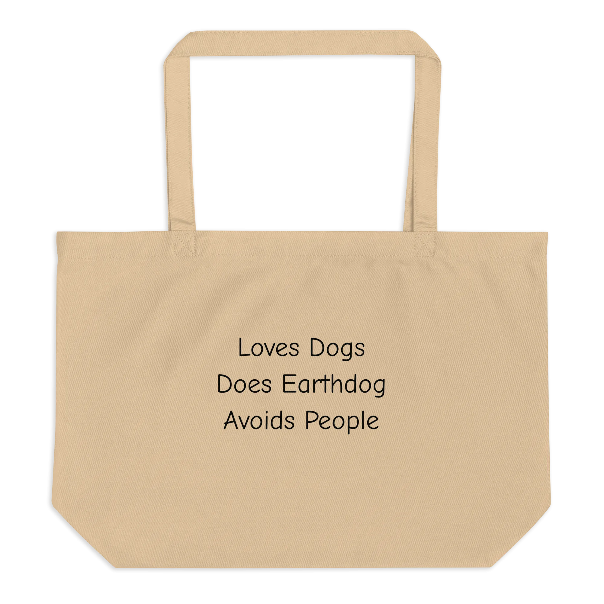 Loves Dogs, Does Earthdog X-Large Tote/ Shopping Bags