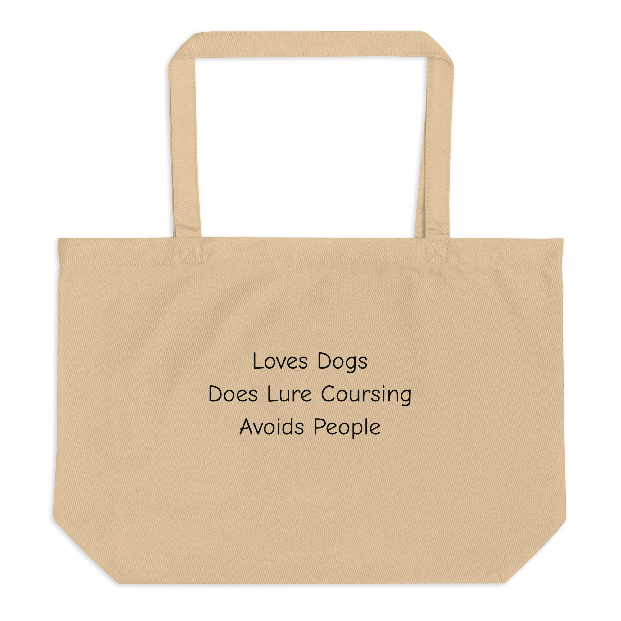Loves Dogs, Does Lure Coursing X-Large Tote/ Shopping Bags