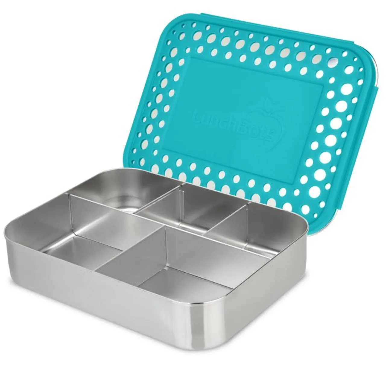Lunchbots Large 5 Compartment Stainless Steel Bento Box - Multiple Colours Available