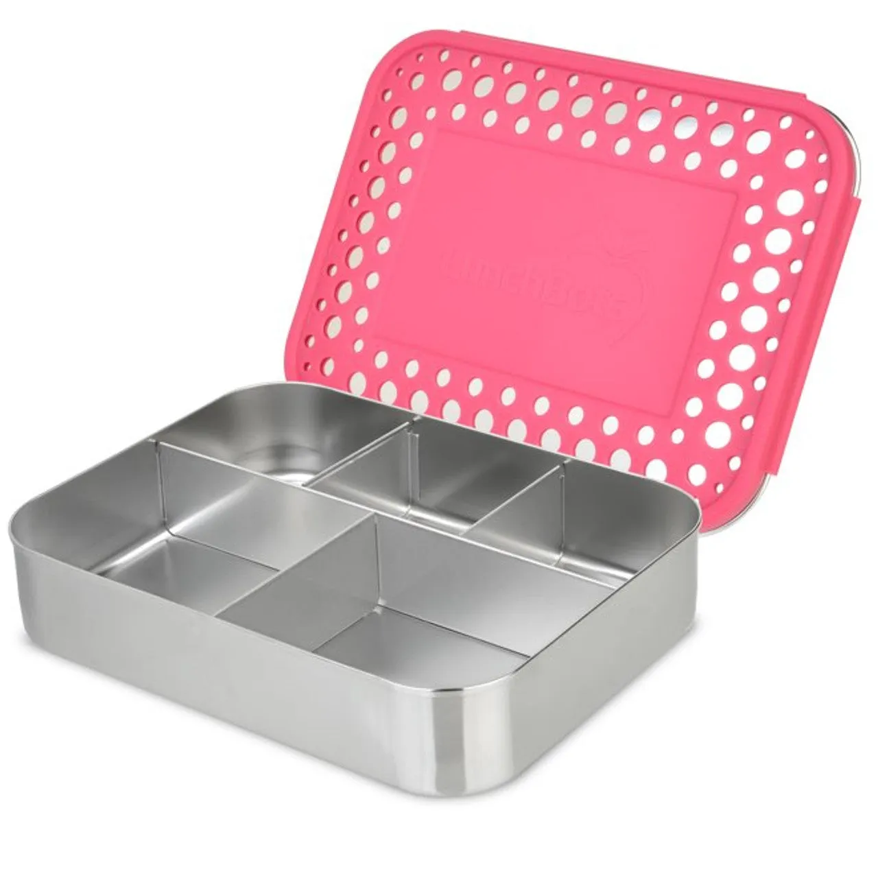 Lunchbots Large 5 Compartment Stainless Steel Bento Box - Multiple Colours Available
