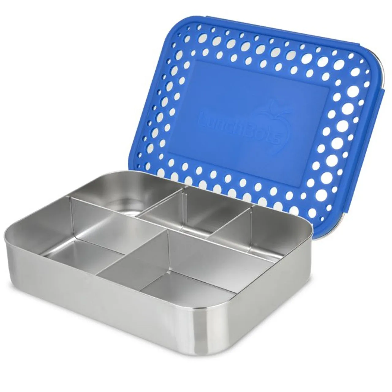 Lunchbots Large 5 Compartment Stainless Steel Bento Box - Multiple Colours Available