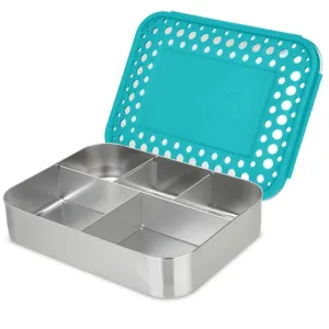 Lunchbots Large 5 Compartment Stainless Steel Bento Box - Multiple Colours Available