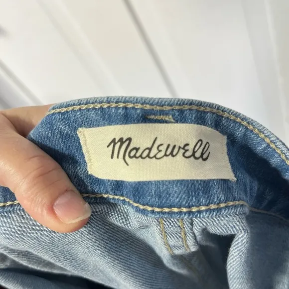 Madewell Emmett Wide Leg Crop denim Jean size 32