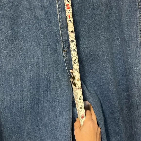 Madewell Emmett Wide Leg Crop denim Jean size 32