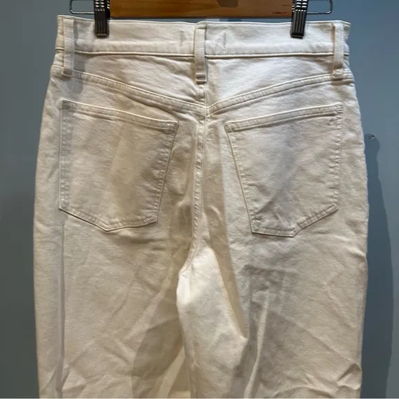 Madewell The Perfect Vintage Wide-Leg Crop Jean Raw-Hem Edition Size 29T New