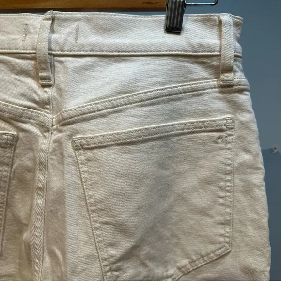 Madewell The Perfect Vintage Wide-Leg Crop Jean Raw-Hem Edition Size 29T New