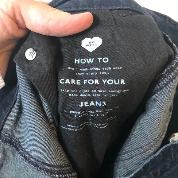 Madewell The Perfect Vintage Wide Leg Jean w/Side Zipper Closure - Size 28