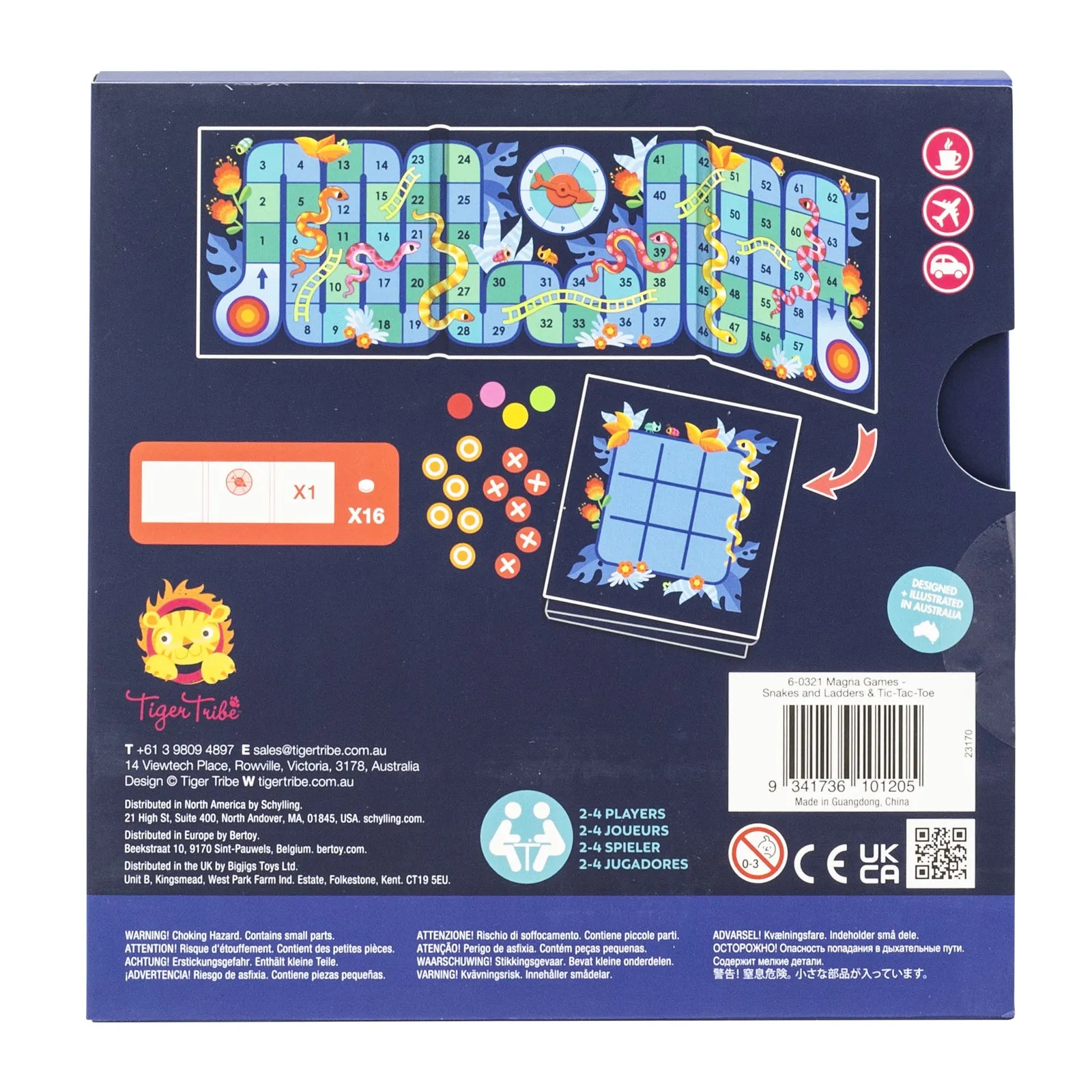Magna Games - Snakes & Ladders   Tic Tac Toe - 4 