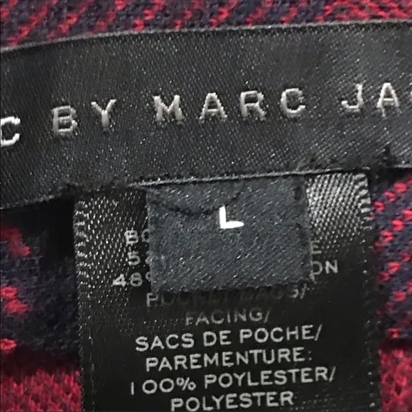 Marc By Marc Jacobs Maya Plaid Jacquard Skirt in Ink Blue Multi Size Large