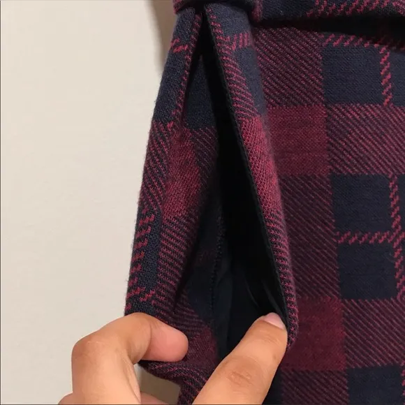 Marc By Marc Jacobs Maya Plaid Jacquard Skirt in Ink Blue Multi Size Large