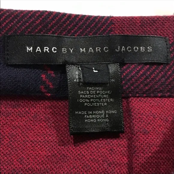 Marc By Marc Jacobs Maya Plaid Jacquard Skirt in Ink Blue Multi Size Large