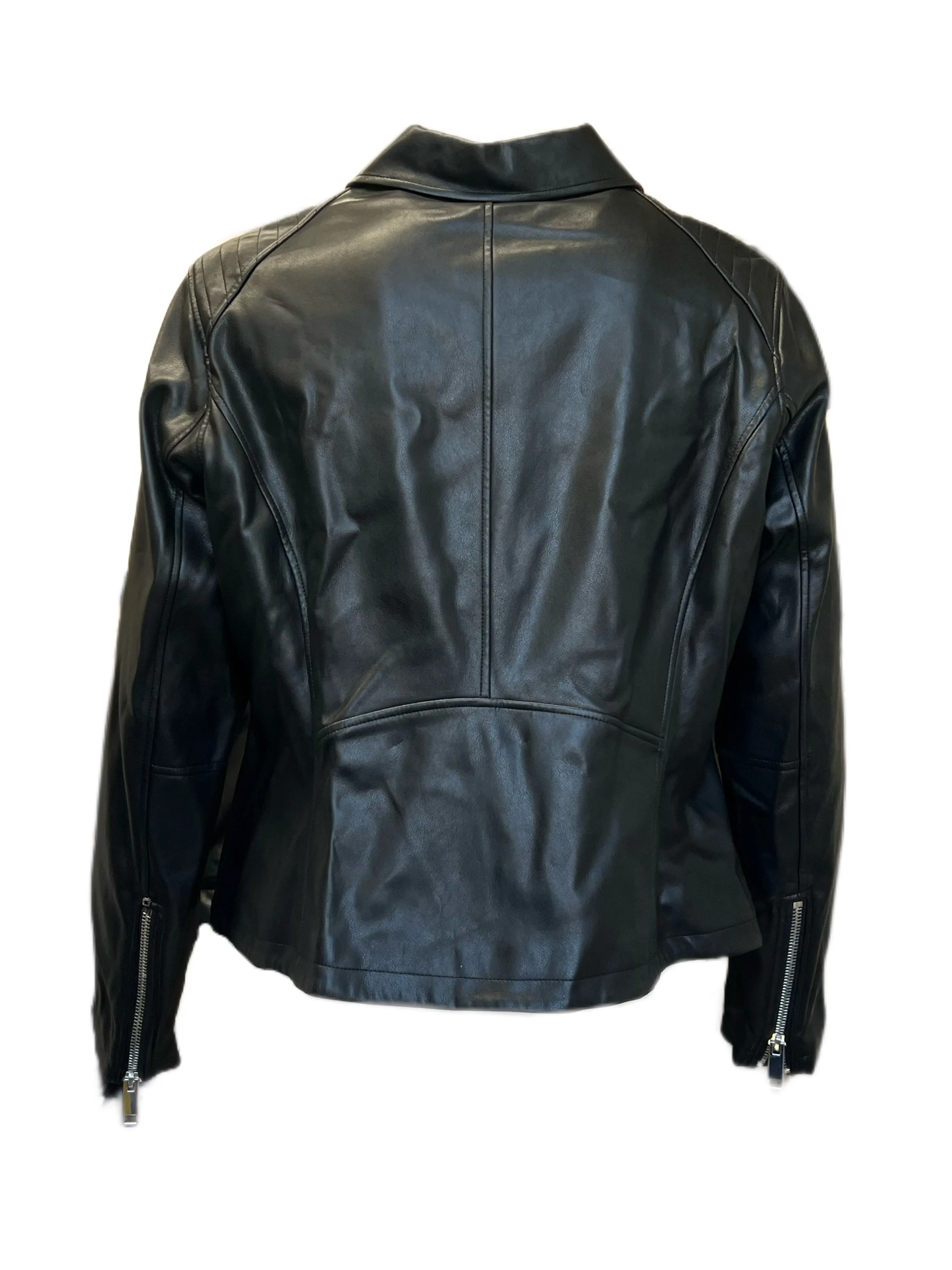 Marina Rinaldi Women's Black Camera Zipper Closure Jacket NWT
