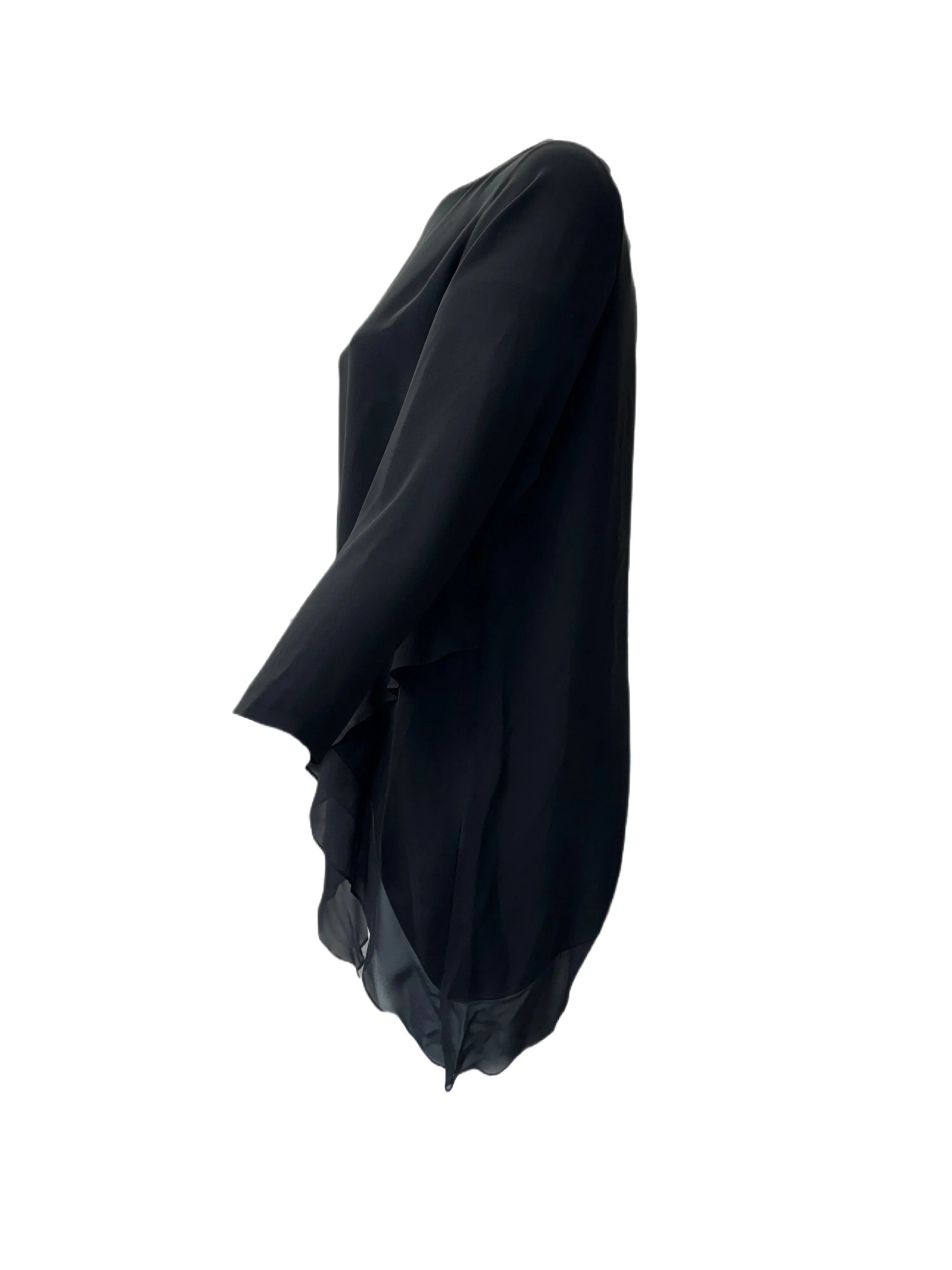 Marina Rinaldi Women's Black Fenice Zipper Closure Blouse NWT