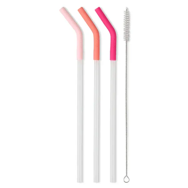 Mega Mug Reusable Straw Set - Pink