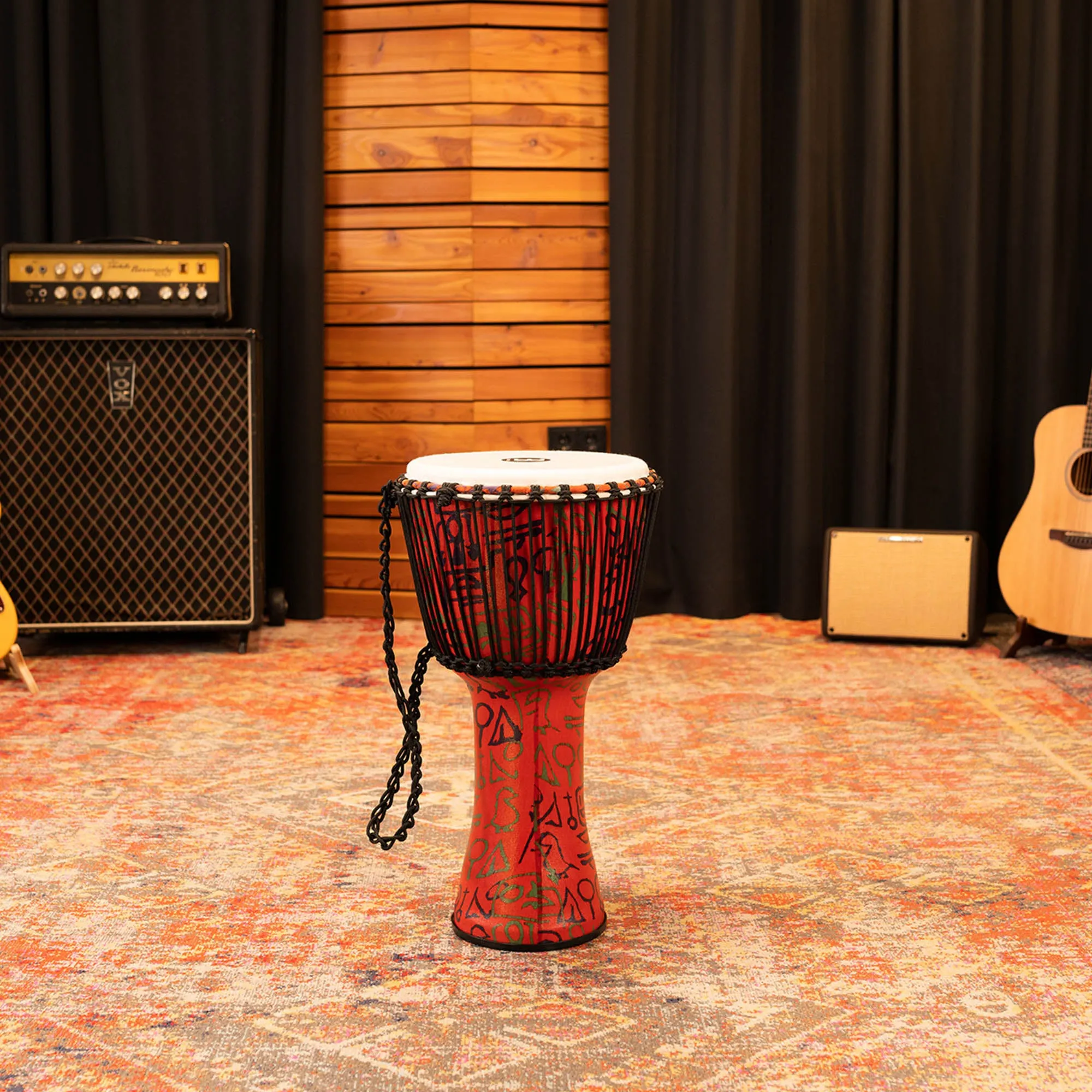 MEINL Rope Tuned 12 inch Djembe - Pharaoh's Script