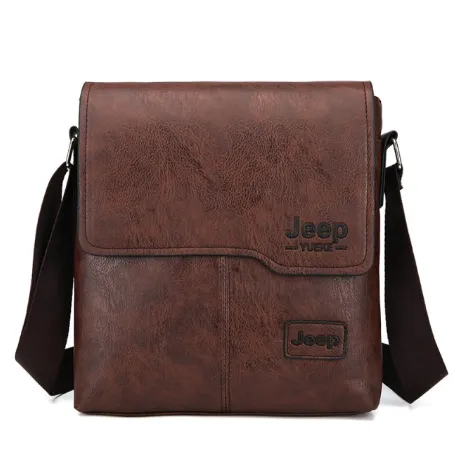 Mens Crossbody Bag Fashion Shoulder Bag Vintage Men's Crossbody Bag Leather PU Retro Messenger