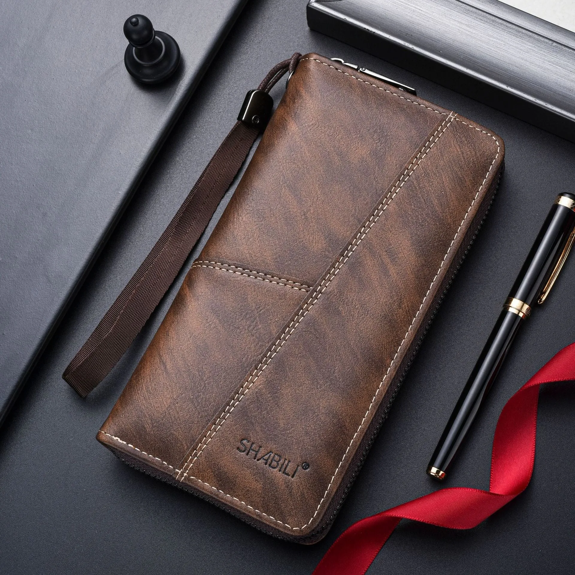 Men's Large Capacity Long Wallet