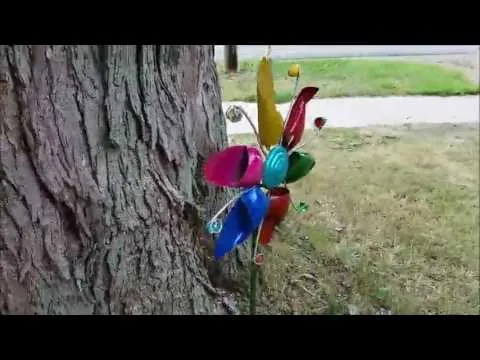 Metal Pinwheel wind spinner Garden Stake, Great to place in your yard or Garden! Weather Resistant!