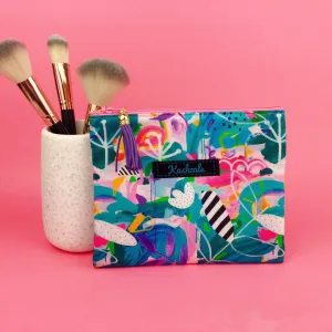 Mighty Jungle Small Clutch, Small makeup bag. Deb McNaughton Design