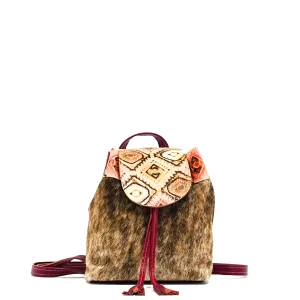 Mini Kelsea Backpack - Two-Tone Brindle w/ Moab Aztec
