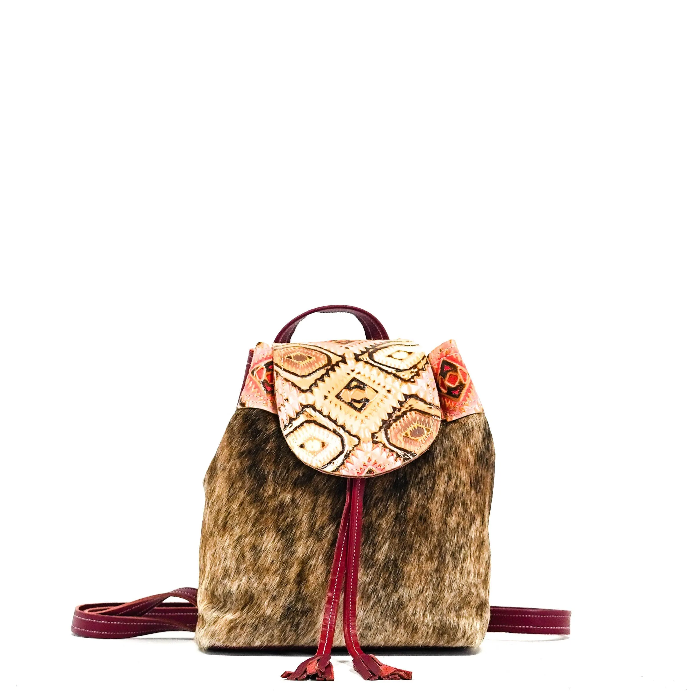 Mini Kelsea Backpack - Two-Tone Brindle w/ Moab Aztec