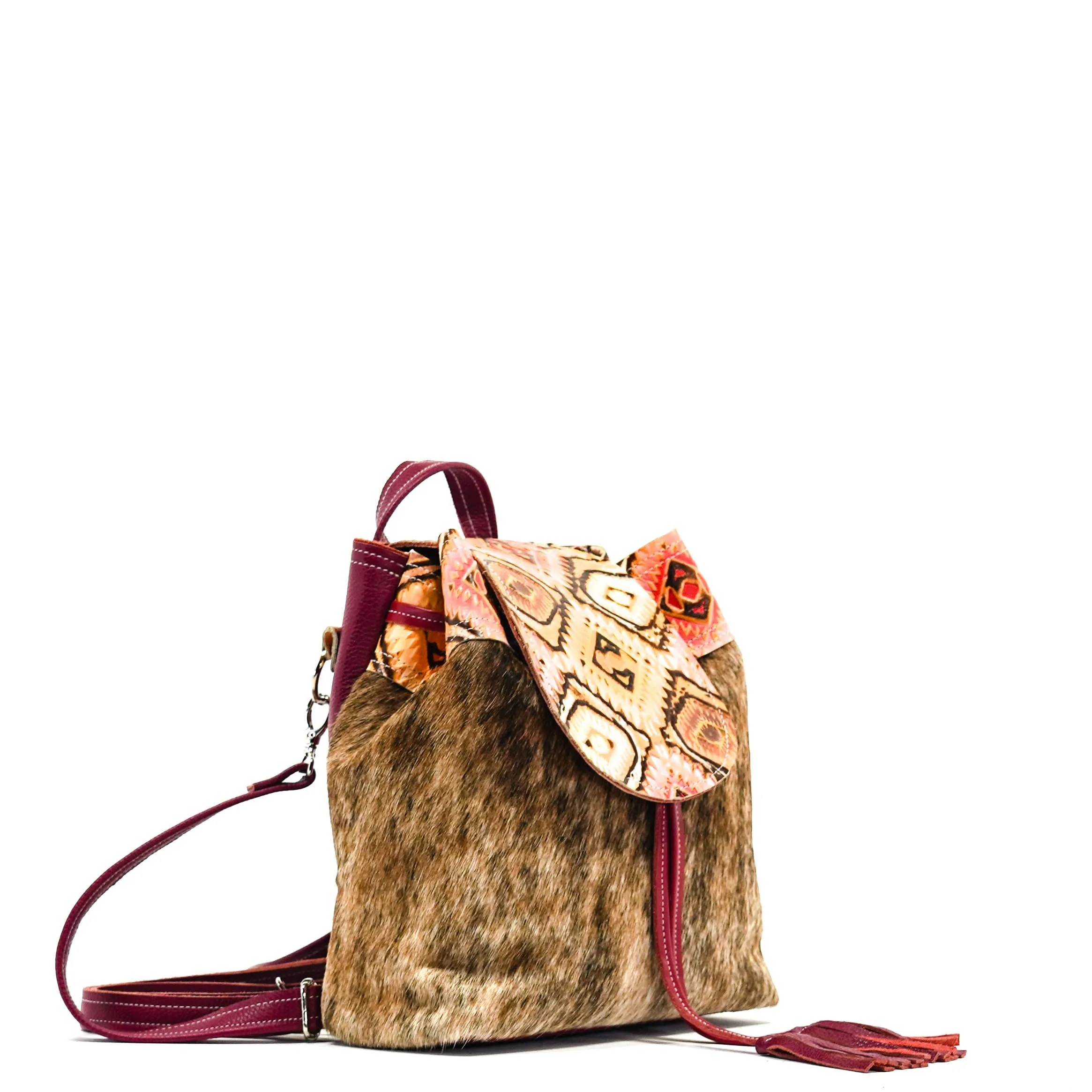 Mini Kelsea Backpack - Two-Tone Brindle w/ Moab Aztec