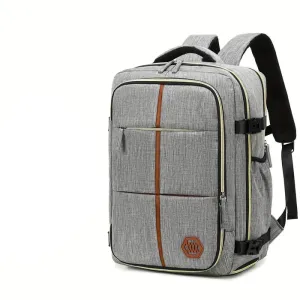 Mochila de Viagem Multifuncional com Porta USB e Design Versátil