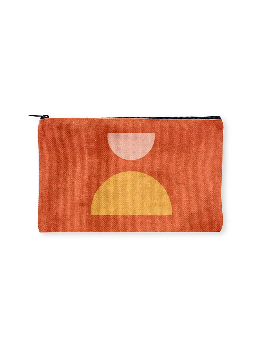 Mod Sunset Cosmetic Pouch, College Student Gift , Mother's Day Gift, Christmas Gift