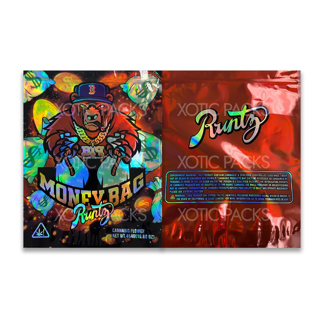 Money Bag Runtz Mylar Bag 1 Pound