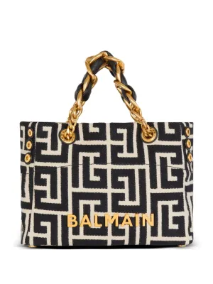 Monogram jacquard tote bag