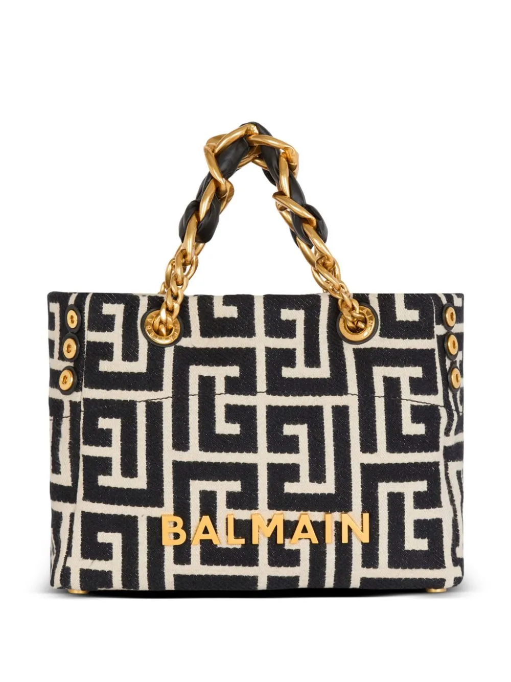 Monogram jacquard tote bag