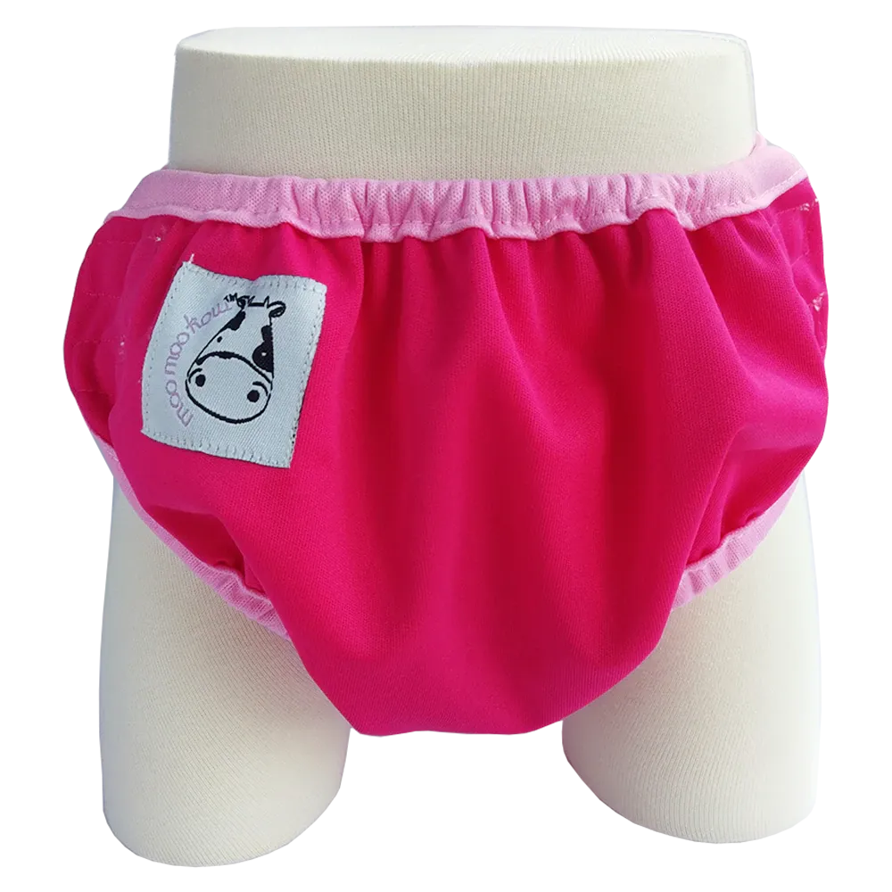 Moo Moo Kow One Size Swim Diaper - Candy Pink