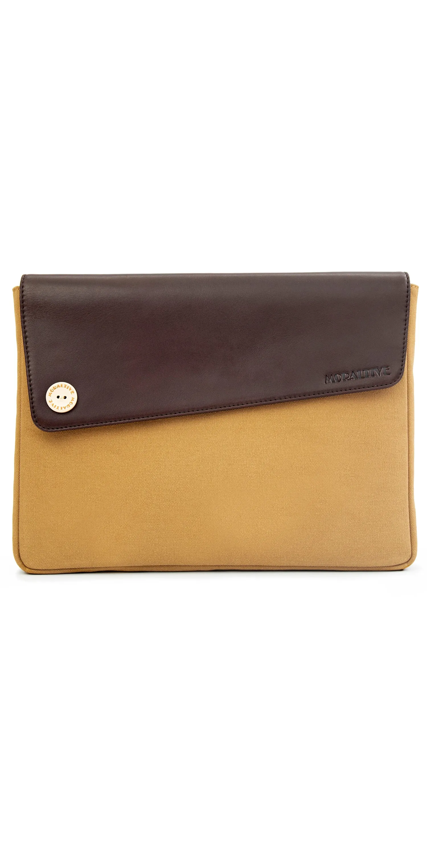 Moraltive Laptop Sleeves - Khakhi & Brown