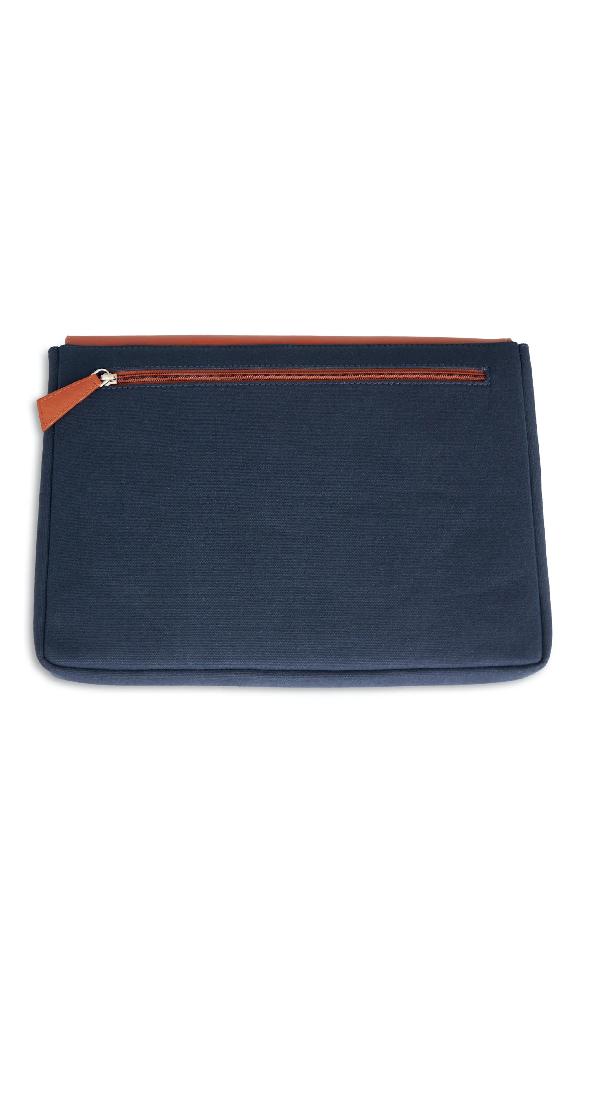 Moraltive Laptop Sleeves - Navy Blue & Tan