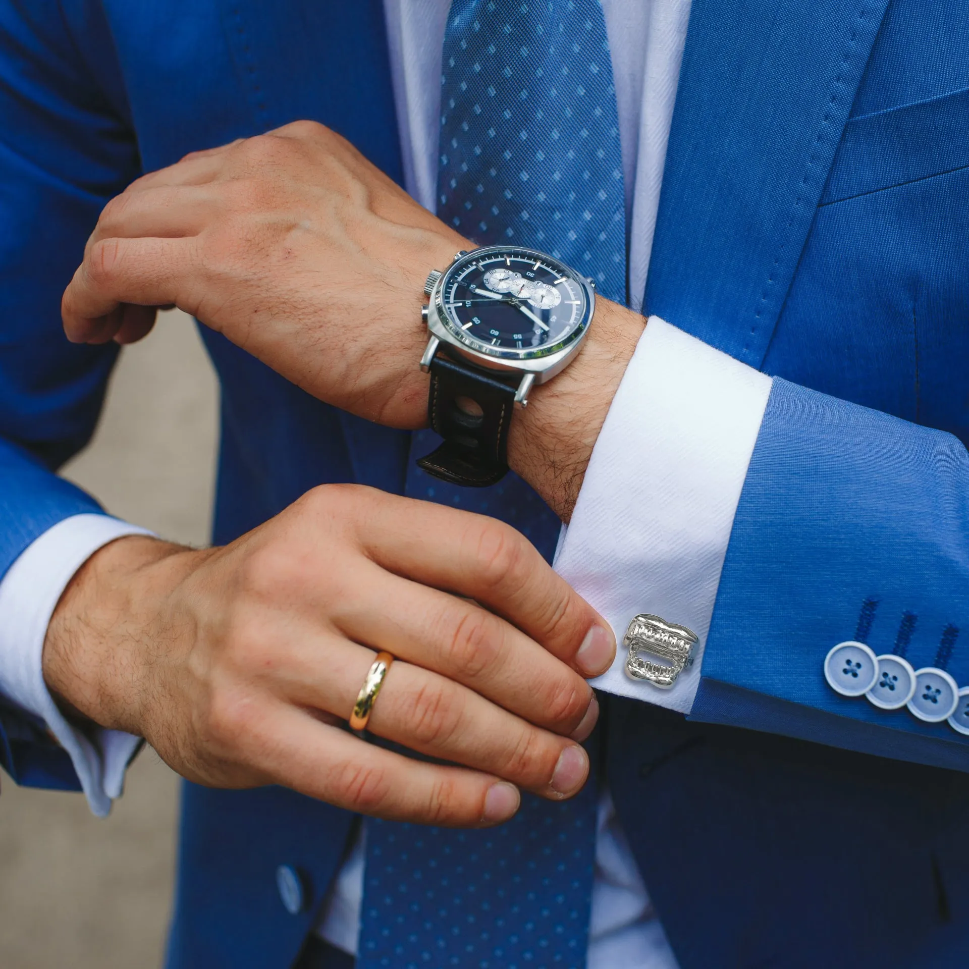Moving Jaw Skeleton Cufflinks