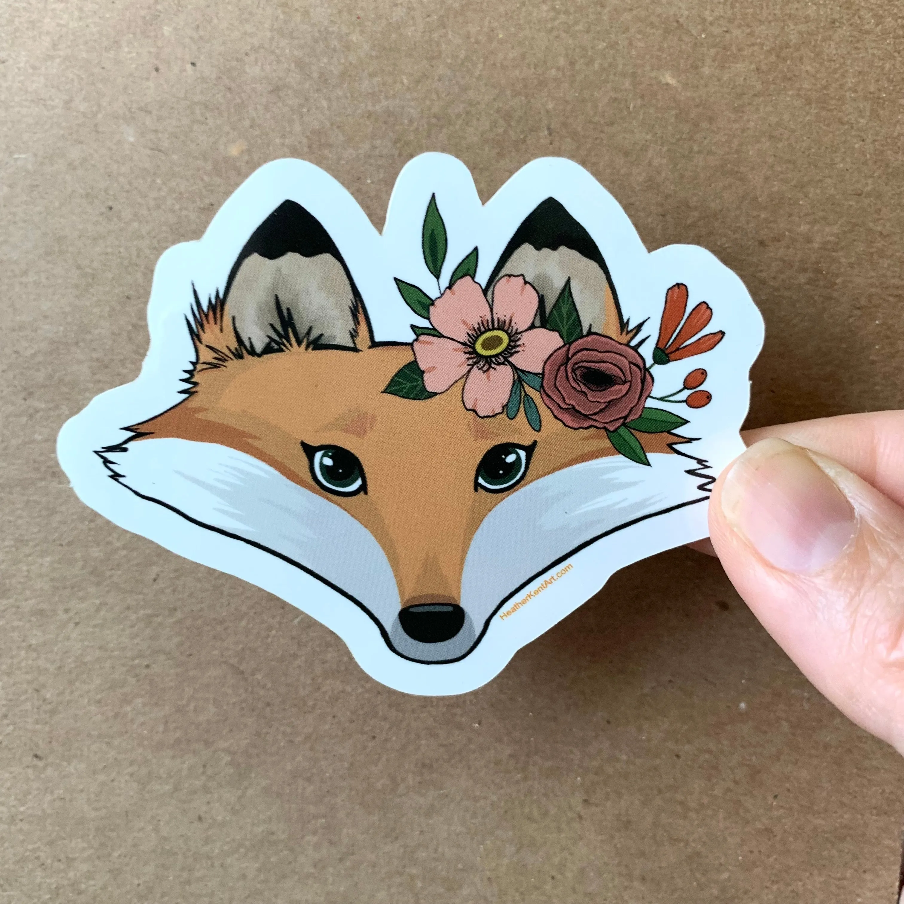 Mr and Mrs Fox Vinyl Stickers, set of 2, 3 inch, FREE SHIPPING