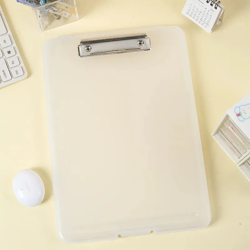 Multifunctional A4 Document Storage Box with Writing Board