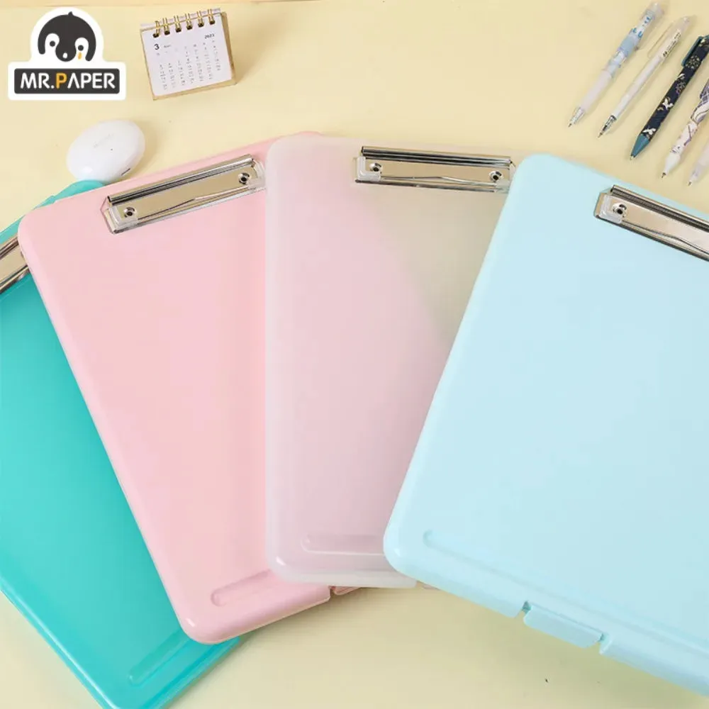 Multifunctional A4 Document Storage Box with Writing Board