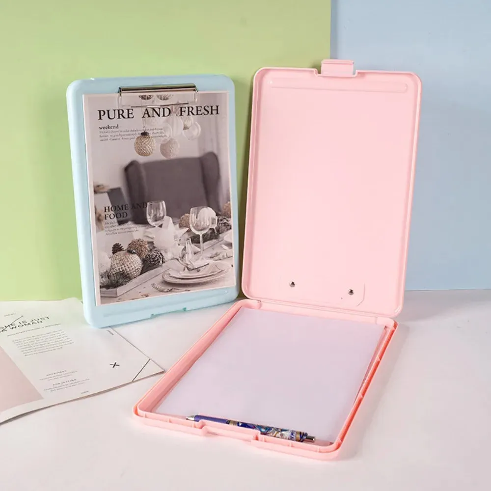 Multifunctional A4 Document Storage Box with Writing Board