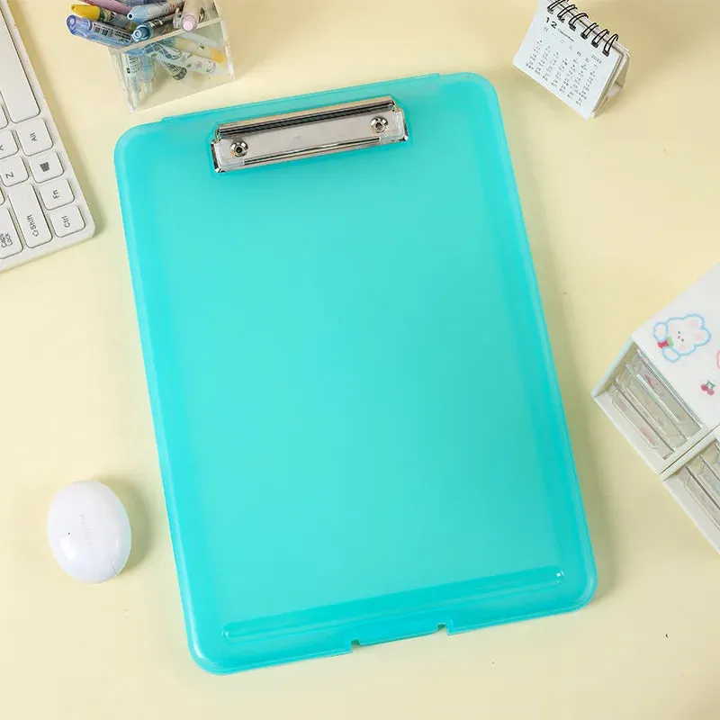 Multifunctional A4 Document Storage Box with Writing Board