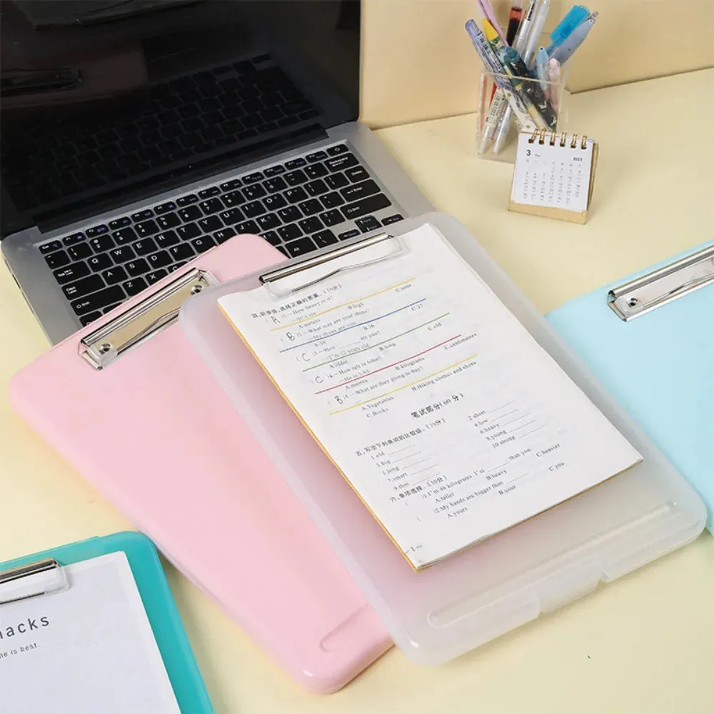Multifunctional A4 Document Storage Box with Writing Board