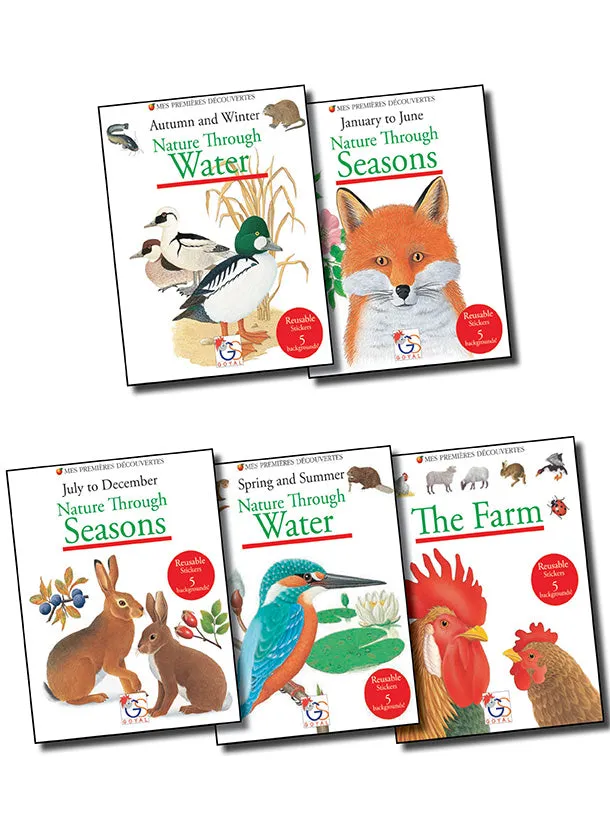 My First Discovery Series 3D Sticker Books (Pack of 5 Books): Set-1
