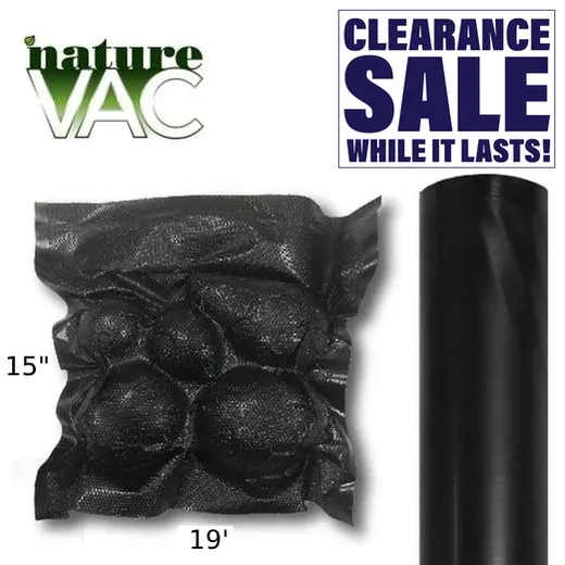 NatureVAC Vacuum Bag 15 inch x 19.5 feet - (2 Rolls)