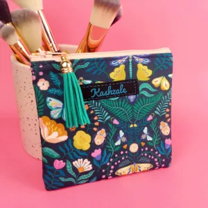 Navy Floral Coin Purse.