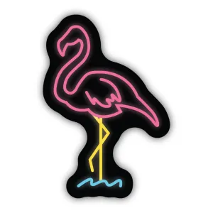 Neon Flamingo Sticker