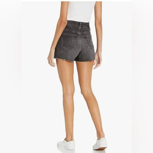NEW AG Adriano Goldschmied Women’s Alexxis High Rise Wedgie Short Black Wash 26R