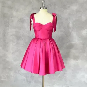 NEW Junior Prom Dress Evening Gown Above Knee, Sz M, Hot Pink! Retails $69 