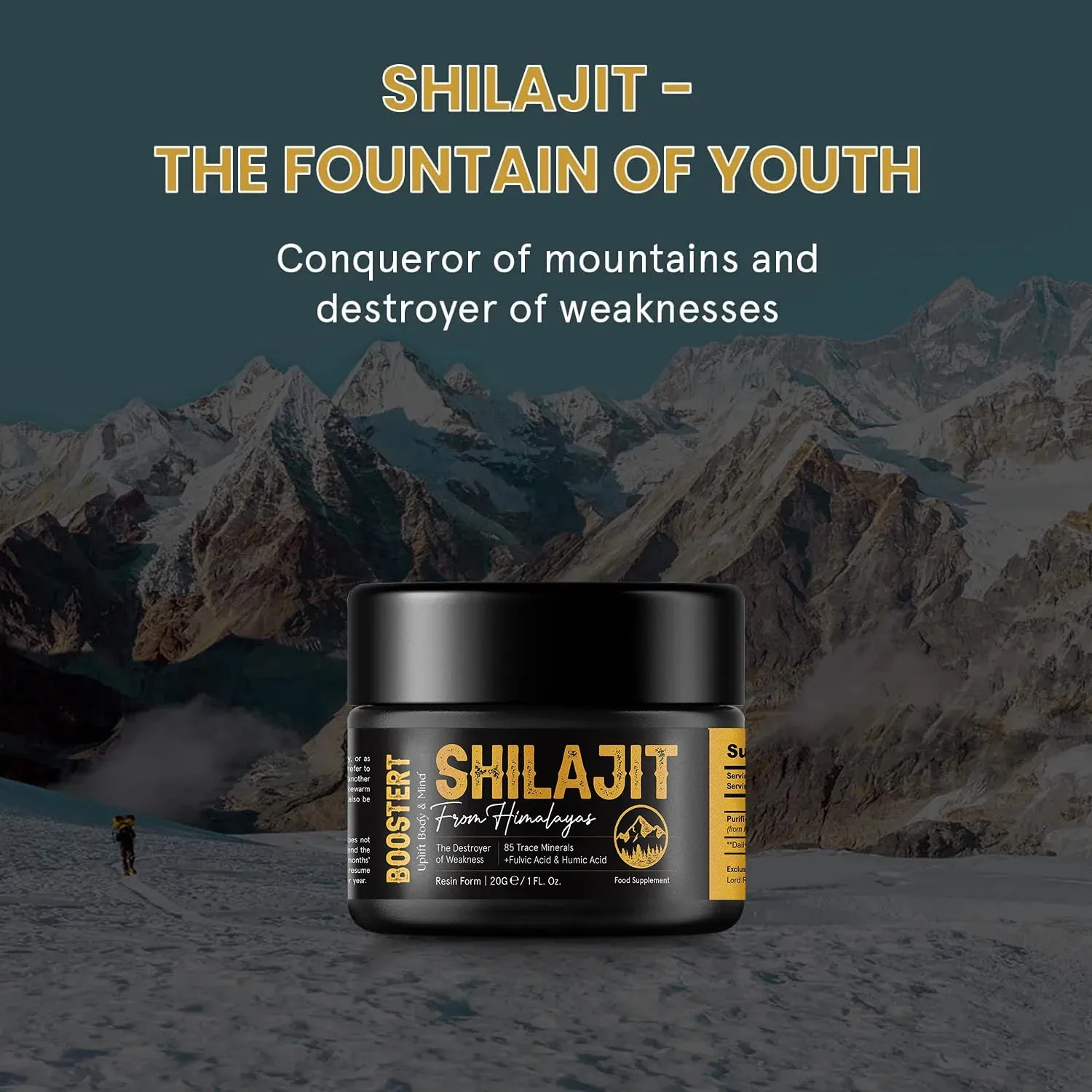 NEW Retails $50 BOOSTERT PURE SHILAJIT ESSENTIAL EXTRACT! Supported by evidence to increase energy levels, sexual health, and overall well-being BB: 10/03/26