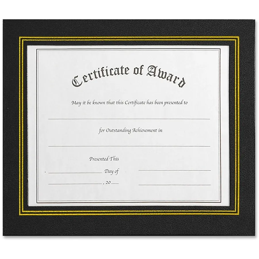 NuDell Flat Leatherette Document Frames