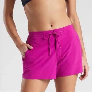 NWT Athleta Hudson Boardshorts in Vibrant Fuchsia